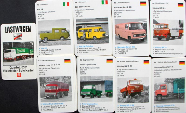 Bielefelder Spielkarten "Lastwagen" Cardgame 1968 (10448)